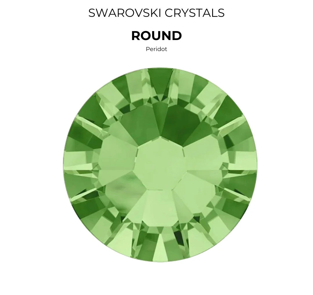 Cristales SWAROVSKI® 2058 redondos - Peridot