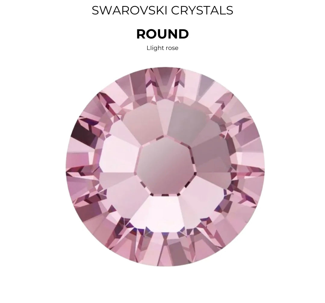 Gemas dentales SWAROVSKI® 2058 redondos - Light Rose
