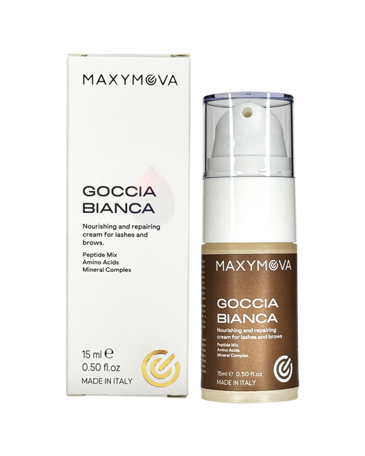 GOCCIA BIANCA 15ML BUSTINA -CREMA NUTRITIVA Y REPARADORA PARA LAMINACIÓN DE PESTAÑAS Y CEJAS
